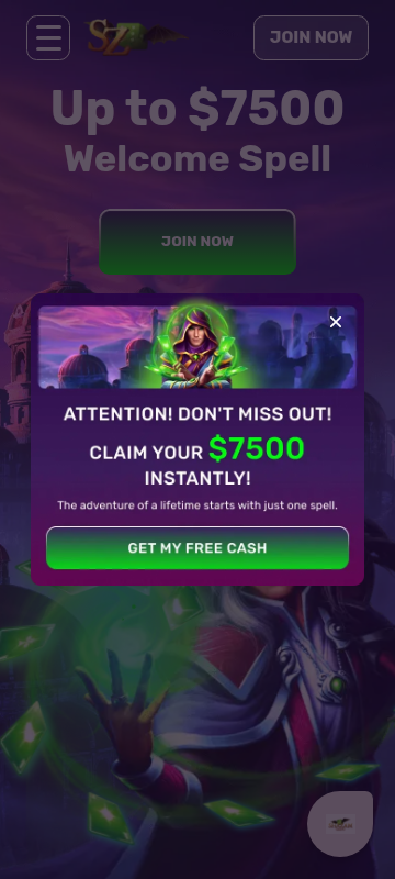 Shazam Casino mobile screenshot